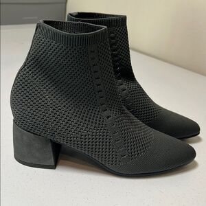 Eileen Fisher Honey Graphite Stretch boots shoes